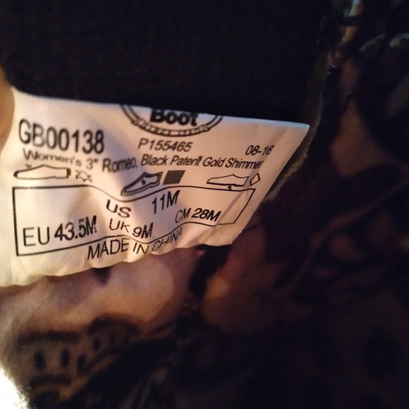 Georgia Boot women's size 11 M Gold shimmer olive. - Picture 6 of 6